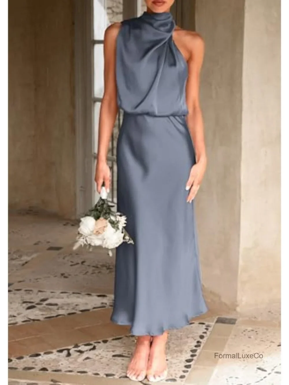 N/A satin maxi